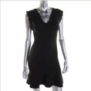 Guess BNWT Black Ponte Cap Sleeves Cocktail Dress